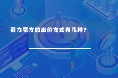 引力魔方的出价方式有几种? 引力魔方的出价方式有几种?