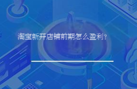 淘宝新开店铺前期怎么盈利? 淘宝新开店铺前期怎么盈利?