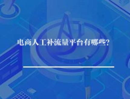 电商人工补流量平台有哪些? 电商人工补流量平台有哪些?