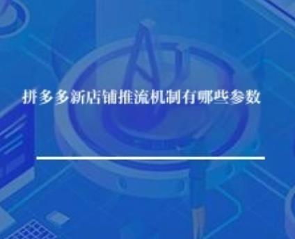 拼多多新店铺推流机制有哪些参数？