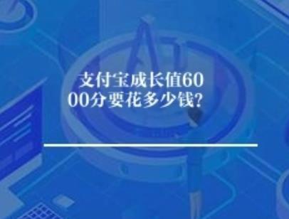 支付宝成长值6000分要花多少钱？