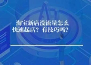 淘宝新店没流量怎么快速起店？有技巧吗？